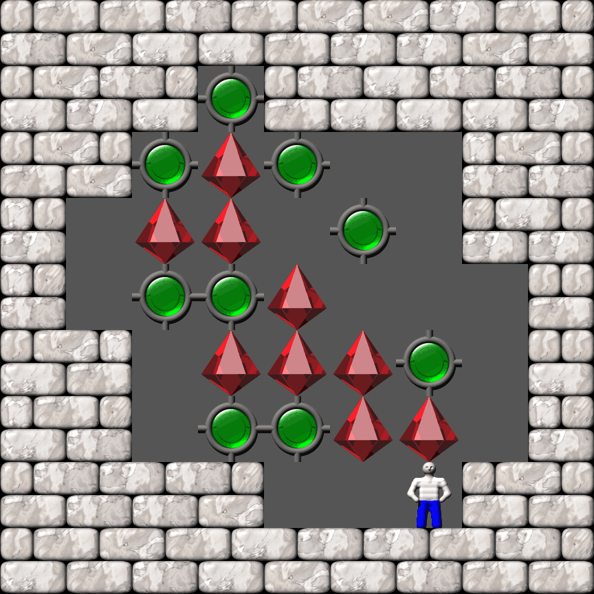 Сокобан More Bugs collections уровень 662